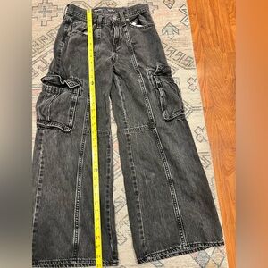 Black Old Navy High-Rise Baggy Wide Leg Jeans